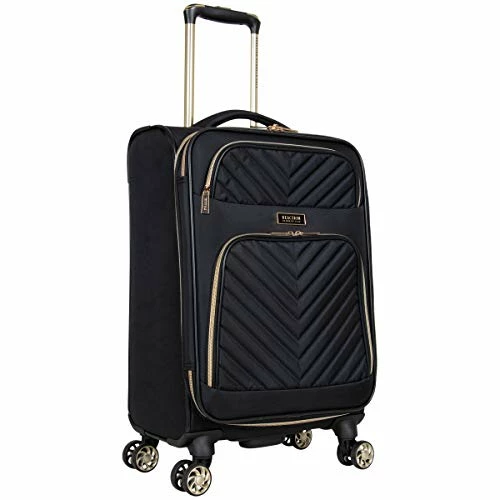 Kenneth Cole Reaction Women's Chelsea Luggage Chevron Softside 8-Wheel Spinner Expandable Suitcase Collection, Black, 2pc Bundle (Carry On+Backpack) 12 Kenneth Cole Reaction Women's Chelsea Luggage Chevron Softside 8-Wheel Spinner Expandable Suitcase Collection, Black, 2pc Bundle (Carry On+Backpack) - Image 10