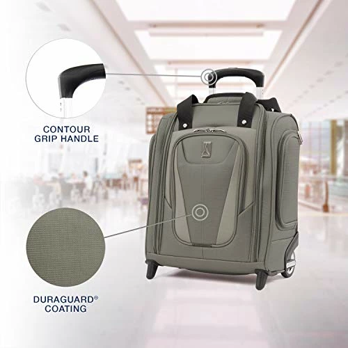 Travelpro Luggage Maxlite 5 15" Lightweight Carry-on Rolling Under Seat Bag, Slate Green 4 Travelpro Luggage Maxlite 5 15" Lightweight Carry-on Rolling Under Seat Bag, Slate Green - Image 2