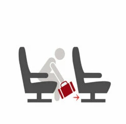 17" Rolling Personal Item Under Seat Luggage For Virgin Australian, Sun Country, Alaska, Delta Airlines (Black) -suitcase shop 4160wRAcfiL