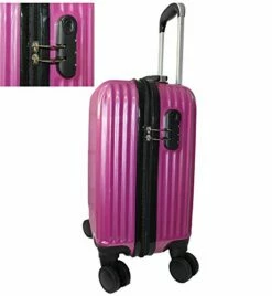 BoardingBlue China-US Airlines Spinner Free Carry On Under Seat Personal Item (Pink) -suitcase shop 416zJ0kBueL