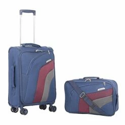 Aerolite 21" Carry On Ultra Lightweight Spinner Suitcase & Flight Bag Under Seat Shoulder Bag Set (Navy) 11 Aerolite 21" Carry On Ultra Lightweight Spinner Suitcase & Flight Bag Under Seat Shoulder Bag Set (Navy) -suitcase shop 41785CuHzyL