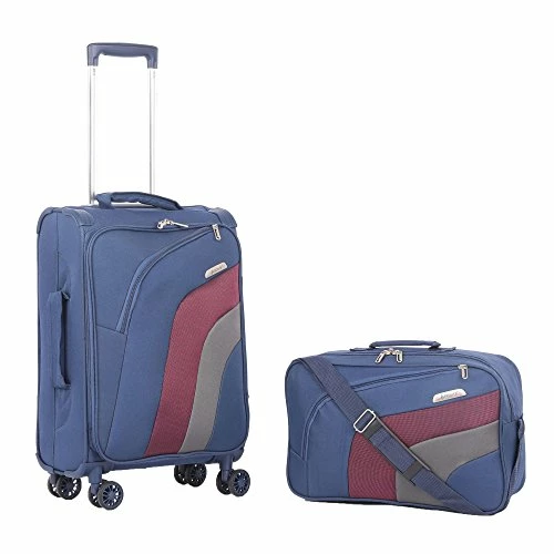 Aerolite 21" Carry On Ultra Lightweight Spinner Suitcase & Flight Bag Under Seat Shoulder Bag Set (Navy) 5 Aerolite 21" Carry On Ultra Lightweight Spinner Suitcase & Flight Bag Under Seat Shoulder Bag Set (Navy) - Image 3