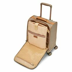 Hartmann Herringbone Deluxe Underseat Carry On Spinner, Terracotta -suitcase shop 417E0OGeOML