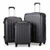 Sandinrayli 3 Pcs Luggage Set, Lightweight & Durable Travel Suitcase With Spinner Wheels, 20” 24” 28” Hardside Spinner Set -suitcase shop 4182UKV6I3L