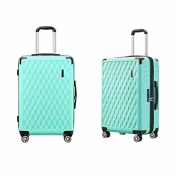 JOYWAY JOYWAY 3 Pcs Luggage Set Hardside Lightweight Spinner Suitcase With TSA Lock (green) -suitcase shop 418iXPMXOGS