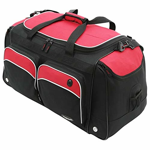 Travelers Club Adventure Travel Duffel Bag, Red, 28 Inch 6 Travelers Club Adventure Travel Duffel Bag, Red, 28 Inch - Image 4