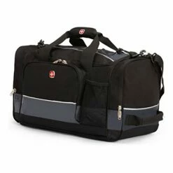 SwissGear 20" Duffel Bag | Gym Bag | Travel Duffle Bags | Men's And Women's - Grey/Black