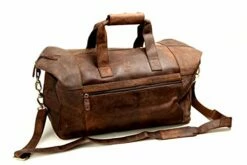 Leather Travel Duffel Bag Overnight Weekend Luggage Carry On Airplane Underseat -suitcase shop 41ABmZTRPpL