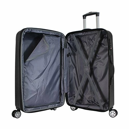 Kemyer 3-piece Hardside Tsa Lock Lightweight Spinner Rolling Luggage Set, Black 7 Kemyer 3-piece Hardside Tsa Lock Lightweight Spinner Rolling Luggage Set, Black - Image 5