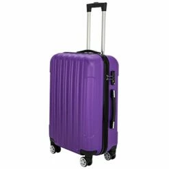 SSLine 3-in-1 Multifunctional Suitcase Luggage Set Large Capacity Traveling Storage ABS Expandable Spinner Hardside Suitcase Lightweight 4 Wheel Portable Travel Bag 20" / 24" / 28" Purple -suitcase shop 41BB1gidAzL