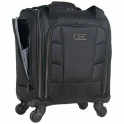 Kenneth Cole Reaction 18" Lightweight Multi-Pocket Anti-Theft RFID 14.1" Laptop & Tablet Underseater Carry-On With USB Charging Port, Black -suitcase shop 41BOnKVuqpL