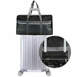 REDCAMP 75L Foldable Duffel Bag Large Size Lightweight & Multifunction, 25" Water Resistant Travel Duffle Bag For Men Women, Black -suitcase shop 41Brcwn1zdL