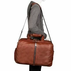 McKleinUSA Avondale, Pebble Grain Calfskin Leather, 22" Leather, Triple Compartment, Carry-All, Travel, Laptop Duffel, Brown (18904) -suitcase shop 41BuQPKV80L