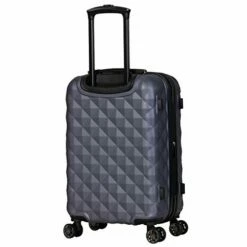 Kenneth Cole Reaction Diamond Tower Luggage Collection Lightweight Hardside Expandable 8-Wheel Spinner Travel Suitcase, Smokey Purple, 20-Inch Carry On -suitcase shop 41Ckgv8f3LL