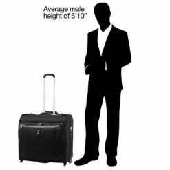Travelpro Luggage Platinum Elite 50" Rolling Garment Bag, Suitcase, Shadow Black -suitcase shop 41CxWxKLesL