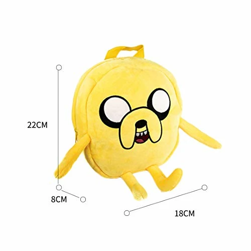 MINISO Adventure Time Backpack Cute Bag For Boy Girls Zipper School Picnic Bag, Yellow Jake 6 MINISO Adventure Time Backpack Cute Bag For Boy Girls Zipper School Picnic Bag, Yellow Jake - Image 4