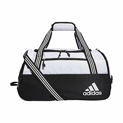 Adidas Womens Squad Duffel Bag White/ Black, One Size 3 Adidas Womens Squad Duffel Bag White/ Black, One Size
