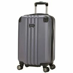 Kenneth Cole Reaction Reverb 20" Carry-On Expandable Luggage Lightweight Hardside 8-Wheel Spinner Travel Suitcase Bag, Smokey Purple, Inch -suitcase shop 41EjmdjjpaL