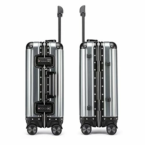 JBAG-one 100% Aluminum-Magnesium Alloy Rolling Luggage Spinner Men Business Suitcase Wheels 20 Inch Cabin Trolley Travel Bag,Black 8 JBAG-one 100% Aluminum-Magnesium Alloy Rolling Luggage Spinner Men Business Suitcase Wheels 20 Inch Cabin Trolley Travel Bag,Black - Image 6