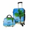 World Traveler Palm Tree Hardside 2-Piece Carry-On Spinner Luggage Set, One_Size -suitcase shop 41GDOHXhAML