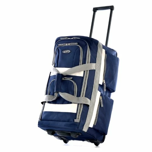 Olympia Luggage 29" 8 Pocket Rolling Duffel Bag, Navy, One Size 3 Olympia Luggage 29" 8 Pocket Rolling Duffel Bag, Navy, One Size