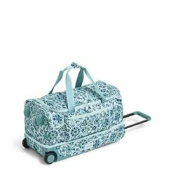 Vera Bradley Women's Recycled Lighten Up ReActive Foldable Duffel Rolling Suitcase, Cloud Floral, One Size 8 Vera Bradley Women's Recycled Lighten Up ReActive Foldable Duffel Rolling Suitcase, Cloud Floral, One Size -suitcase shop 41GH4ouE38L