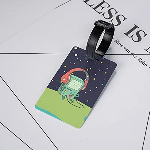 Luggage Tag Adventure Time BMO Suitcase Baggage Label Tag Business Name ID Card Holders Gifts For Women Men Kids Girls Travel Accessories 5 Luggage Tag Adventure Time BMO Suitcase Baggage Label Tag Business Name ID Card Holders Gifts For Women Men Kids Girls Travel Accessories - Image 3