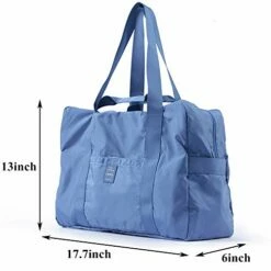 VanFn Foldable Travel Duffel Bag, Sports Duffels Gym Bag, Rainproof Nylon Totes, Sports Shoulder Handbag, Lightweight Duffle Bags For Women & Men, Outdoor Weekend Bag, P.Travel Series (Blue) -suitcase shop 41G Fj3rG0L