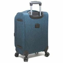 Dejuno Aurora Lightweight Denim 3-Piece Spinner Luggage Set, Navy -suitcase shop 41Gqn0LnI0L