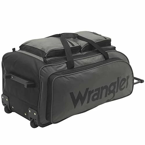 Wrangler Wesley Rolling Duffel Bag, Charcoal Grey, Large 30-Inch 10 Wrangler Wesley Rolling Duffel Bag, Charcoal Grey, Large 30-Inch - Image 8