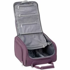 AmazonBasics Underseat Carry-On Rolling Travel Luggage Bag - Purple -suitcase shop 41HPZMg0woL