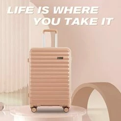 Coolife Luggage Suitcase Expandable (only 28”) ABS+PC Spinner Suitcase With TSA Lock Carry On 20 In 24in 28in -suitcase shop 41I01Uek 2L