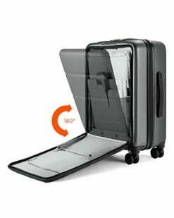 NINETYGO Carry On Luggage 22x14x9 With Spinner Wheels, Hardside Carry On Suitcase With Front Pocket Lock Cover, Super Convenient & Lightweight For Business Travel (20") -suitcase shop 41K28mB1iAL