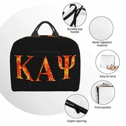 ZHUOBAIL Ka-pp_a A_lp-ha Ps-i 1911 KAP Fraternity Nupes Travel Duffel Bag Storage Packet Foldable Lightweight Portable High Capacity Tote Carry On Luggage Bags Handbag Box 16x6x12.6 Inch -suitcase shop 41KwwiXiTES