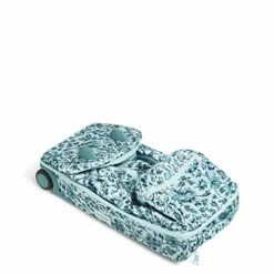 Vera Bradley Women's Recycled Lighten Up ReActive Foldable Duffel Rolling Suitcase, Cloud Floral, One Size 9 Vera Bradley Women's Recycled Lighten Up ReActive Foldable Duffel Rolling Suitcase, Cloud Floral, One Size -suitcase shop 41L51kgPQoL