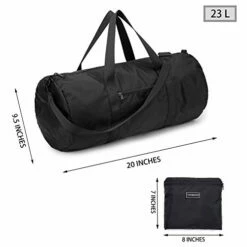 Vorspack Small Duffel Bag 20 Inches Foldable Gym Bag For Men Women Duffle Bag Lightweight With Inner Pocket For Travel Sports - Black -suitcase shop 41LanK2zjEL