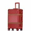 Women Travel Rolling Luggage Aluminum Frame Checked Boarding Cabin Case Spinner Trolley Travel Suitcase,Red,29 -suitcase shop 41Mchht5mXL