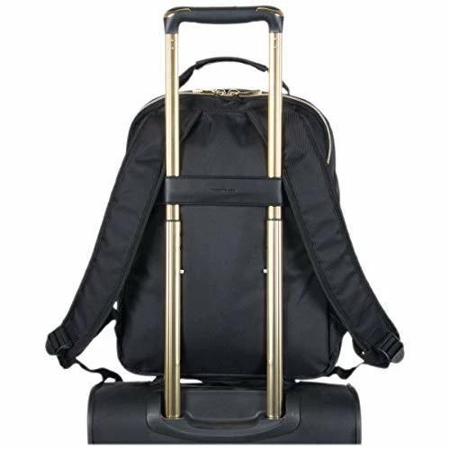 Kenneth Cole Reaction Women's Chelsea Luggage Chevron Softside 8-Wheel Spinner Expandable Suitcase Collection, Black, 2pc Bundle (Carry On+Backpack) 5 Kenneth Cole Reaction Women's Chelsea Luggage Chevron Softside 8-Wheel Spinner Expandable Suitcase Collection, Black, 2pc Bundle (Carry On+Backpack) - Image 3