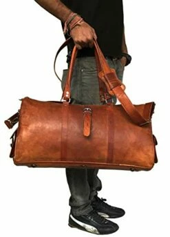 Leather Travel Duffle Bag Gym Overnight Weekend Luggage Carry On Airplane Underseat Bag 10 Leather Travel Duffle Bag Gym Overnight Weekend Luggage Carry On Airplane Underseat Bag -suitcase shop 41N1vdAvXuL