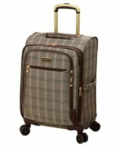 London Fog Brentwood II 4 Piece Set (with Under The Seat Bag), Cappuccino -suitcase shop 41NQWq4rNAL