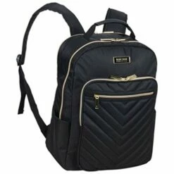 Kenneth Cole Reaction Women's Chelsea Luggage Chevron Softside 8-Wheel Spinner Expandable Suitcase Collection, Black, 2pc Bundle (Carry On+Backpack) 19 Kenneth Cole Reaction Women's Chelsea Luggage Chevron Softside 8-Wheel Spinner Expandable Suitcase Collection, Black, 2pc Bundle (Carry On+Backpack) -suitcase shop 41Ndm6AxojL