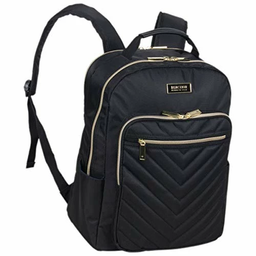 Kenneth Cole Reaction Women's Chelsea Luggage Chevron Softside 8-Wheel Spinner Expandable Suitcase Collection, Black, 2pc Bundle (Carry On+Backpack) 9 Kenneth Cole Reaction Women's Chelsea Luggage Chevron Softside 8-Wheel Spinner Expandable Suitcase Collection, Black, 2pc Bundle (Carry On+Backpack) - Image 7