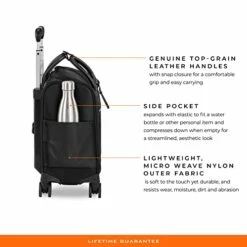 Briggs & Riley Rhapsody Softside Underseat Carry On Cabin Spinner, Black, Wide 16-Inch 30 Briggs & Riley Rhapsody Softside Underseat Carry On Cabin Spinner, Black, Wide 16-Inch -suitcase shop 41NuNssLY0L