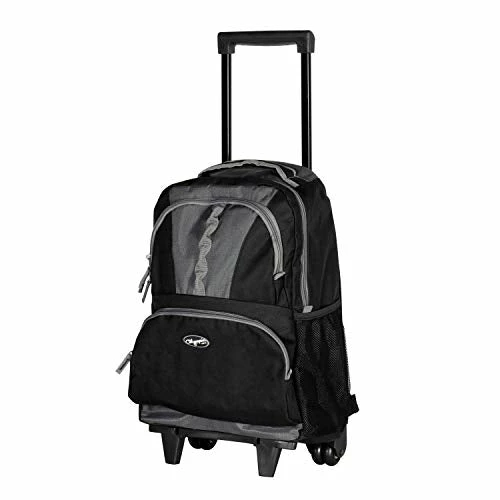 Olympia Luggage 18" Rolling Backpack, Black, One Size 3 Olympia Luggage 18" Rolling Backpack, Black, One Size