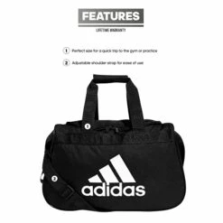 Adidas Unisex Diablo Small Duffel Bag, Black, Small -suitcase shop 41OssEQplWS