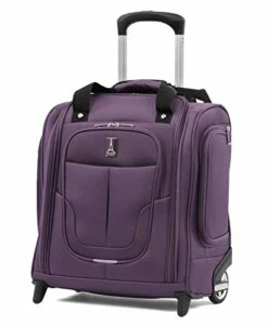 Travelpro Skypro Lightweight Airline Size Carry On Luggage Trolley Suitcase (Orchid Purple, 2-Wheel Underseat Bag)