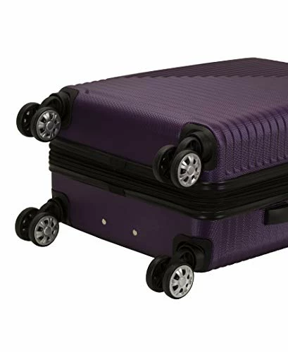 Rockland Star Trail Hardside Spinner Wheel Luggage, Purple, Carry-On 20-Inch 4 Rockland Star Trail Hardside Spinner Wheel Luggage, Purple, Carry-On 20-Inch - Image 2