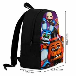 Koiidisa Five Nights At Freddy's 3D Printed Pattern Backpack Travel Bags School Laptop Bookbag,Lightweight Multi-Function And Water Resistant -suitcase shop 41PwiMBJVFS