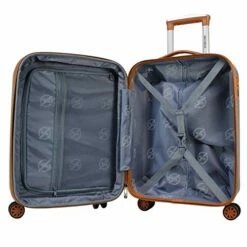 World Traveler Classique Hardside 2-PC Carry-On Spinner Luggage Set, Rose Gold, One Size -suitcase shop 41QEilADw5L