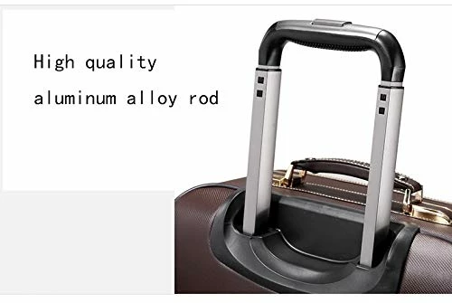 Retro Travel Suitcase Rolling Spinner Luggage Women Trolley Case 24inch Wheels Man 20inch Box PVC Vintage Cabin Travel Bag Trunk (Color : 24inch) 6 Retro Travel Suitcase Rolling Spinner Luggage Women Trolley Case 24inch Wheels Man 20inch Box PVC Vintage Cabin Travel Bag Trunk (Color : 24inch) - Image 4